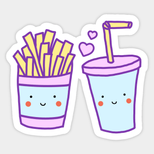 Fast Food Love Sticker